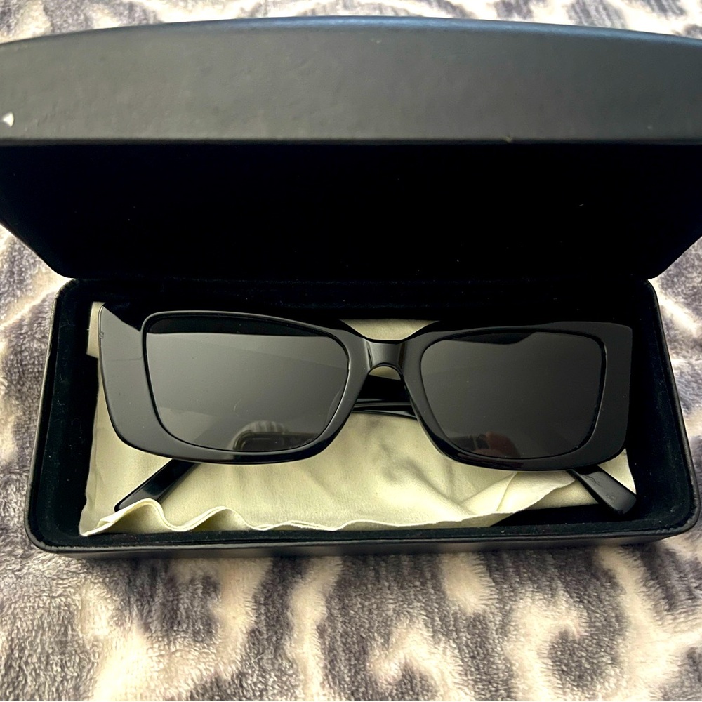 Black Versace sunglasses with box